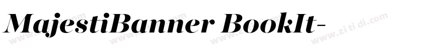 MajestiBanner BookIt字体转换